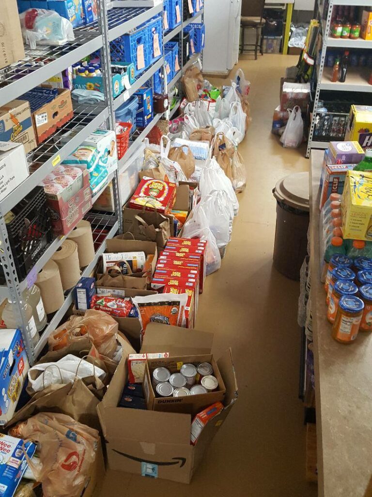 Food Bank donations from the Santa Fire Department collection