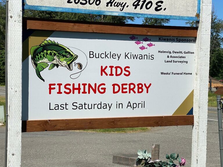 Kids Fishing Derby sign